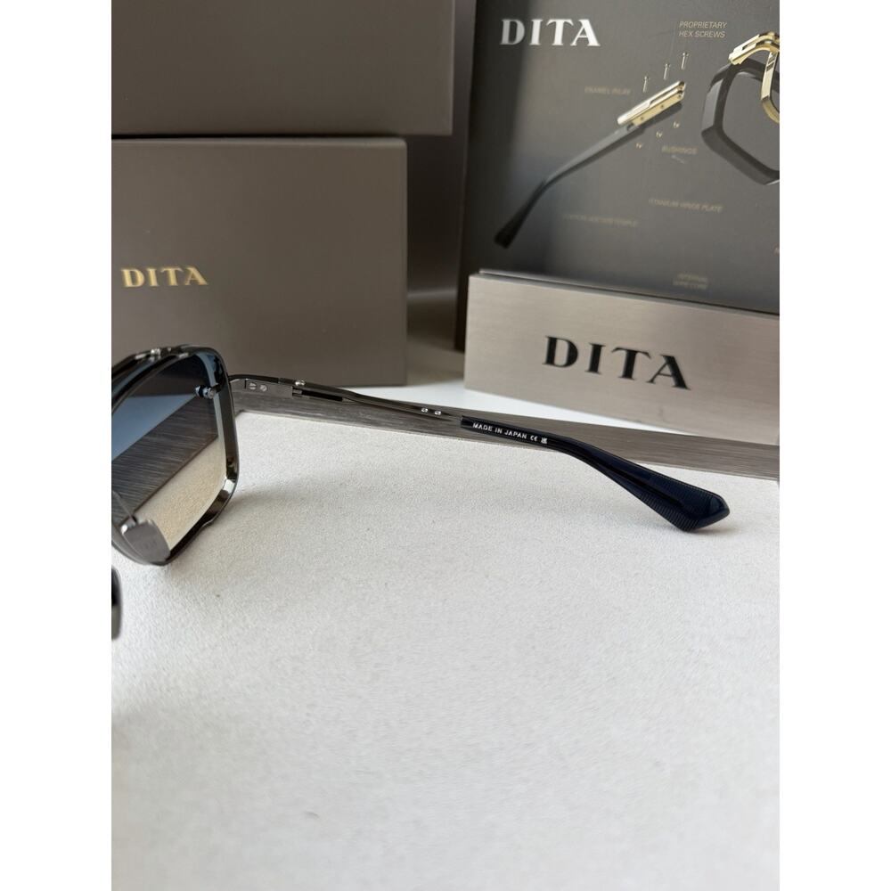 DITA MACH SIX 121-08 Antique Silver Titanium Blue Gradient Sunglasses AUTHENTIC - Picture 8 of 16